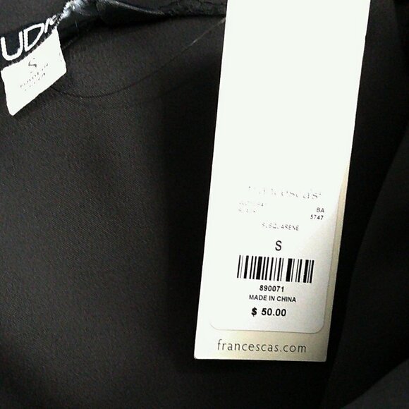 Studio 19 - Black Spaghetti Strapped A-Line Dress - Small - Picture 7 of 8